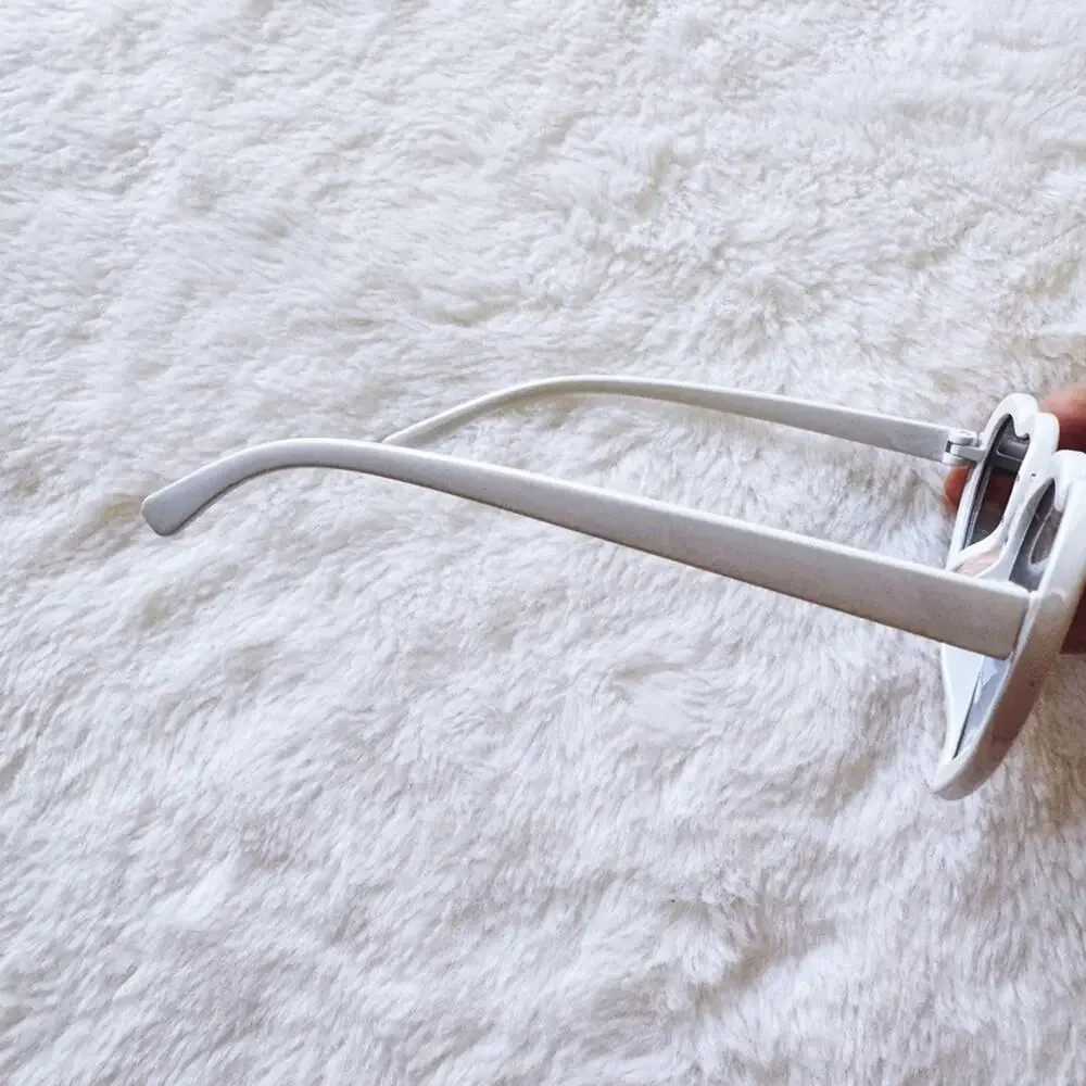 Pixie White Girl Heart-shape Sunglasses